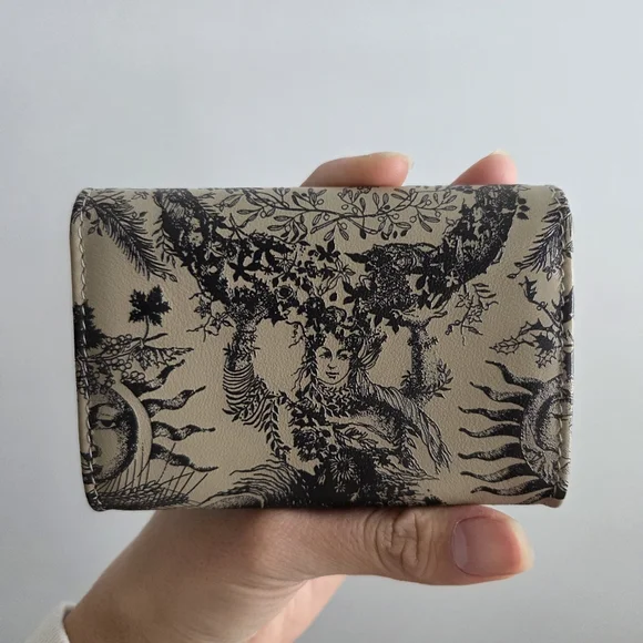 My Dior Glycine Wallet Beige Toile de Jouy Soleil Printed Calfskin - Picture 3 of 11